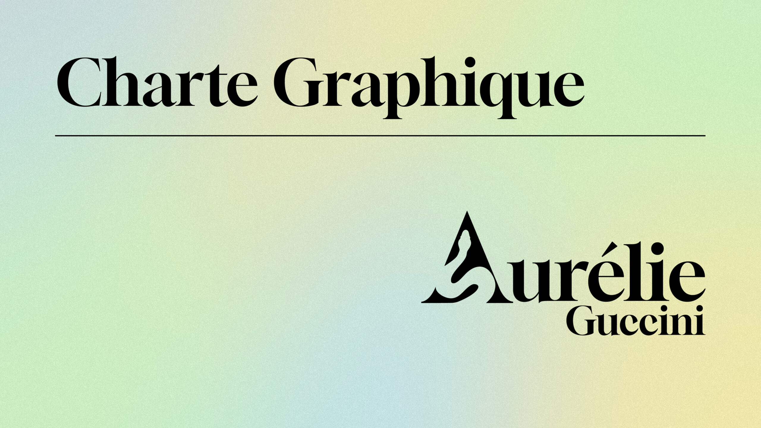 Charte graphique Aurélie Guccini - Couverture