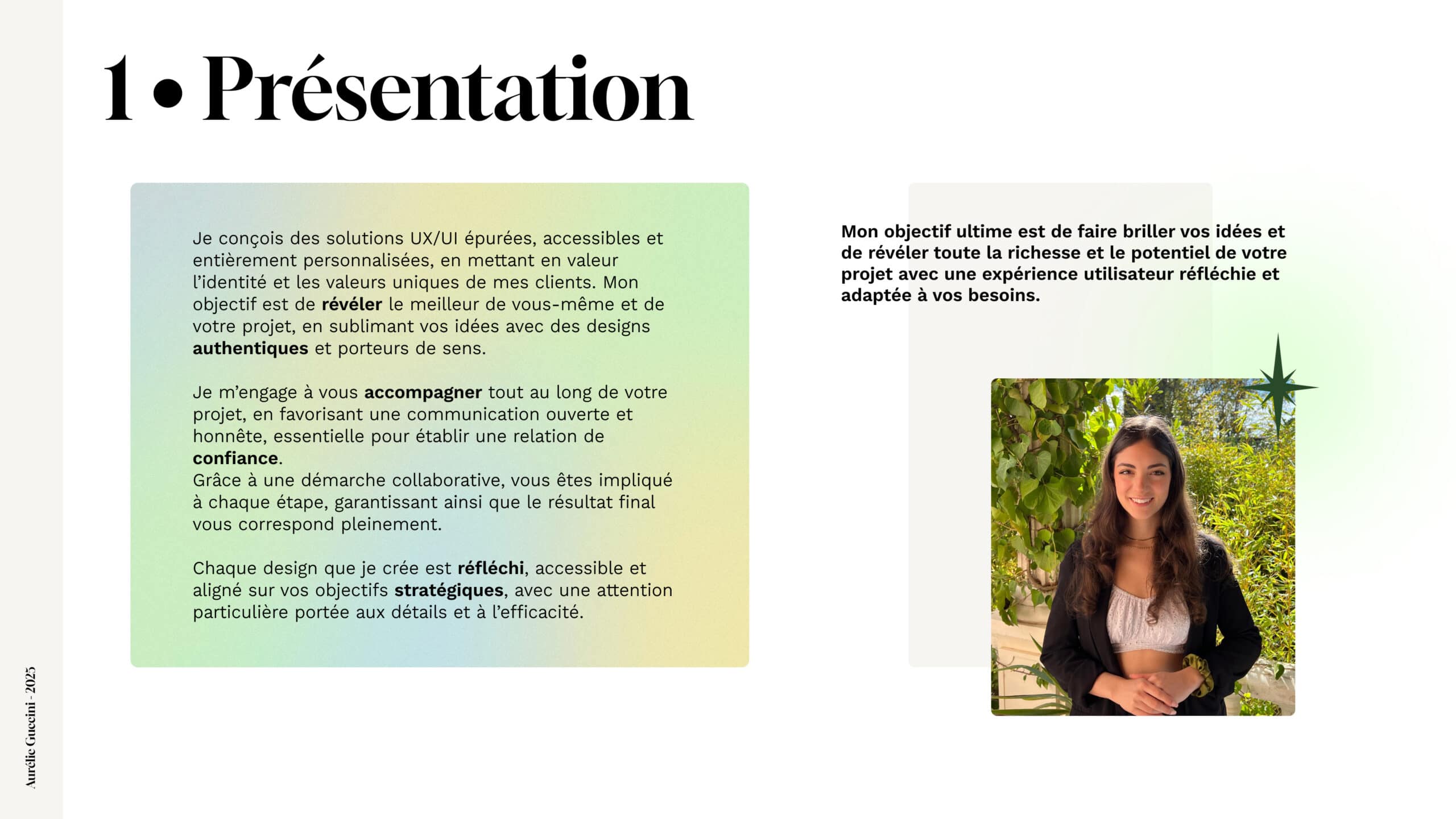 Charte graphique Aurélie Guccini - Présentation