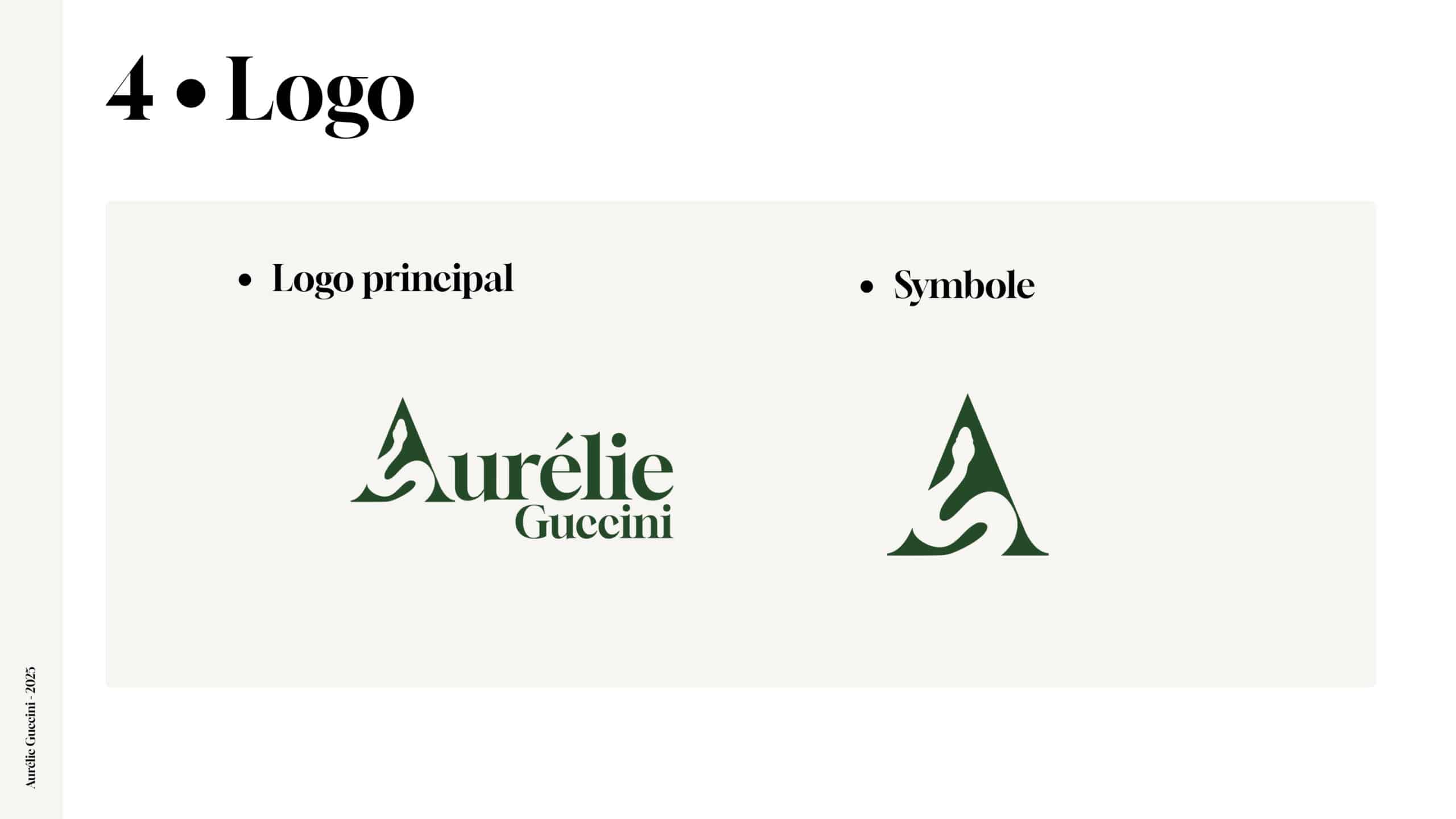 Charte graphique Aurélie Guccini - Logo