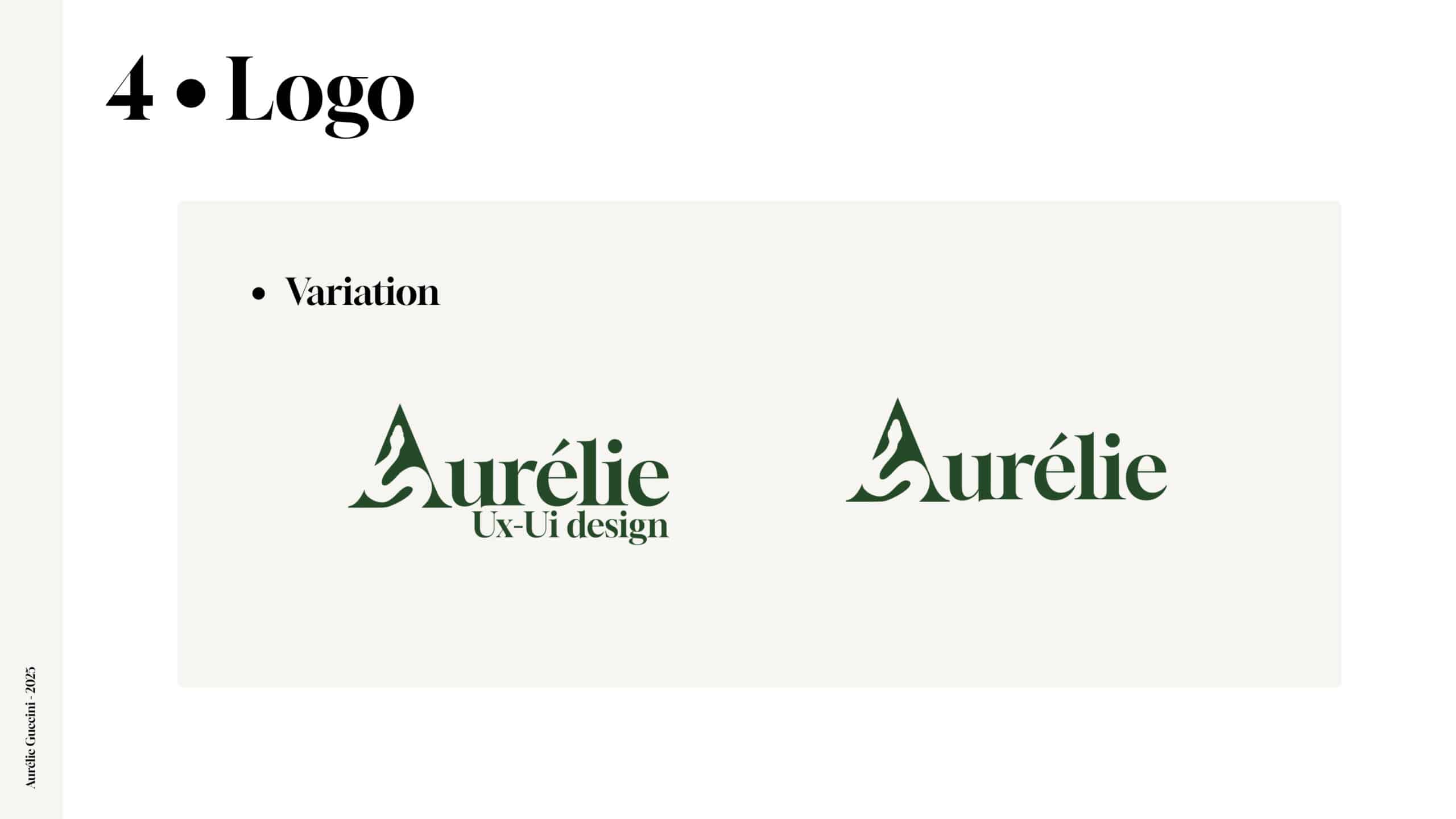 Charte graphique Aurélie Guccini - Logo