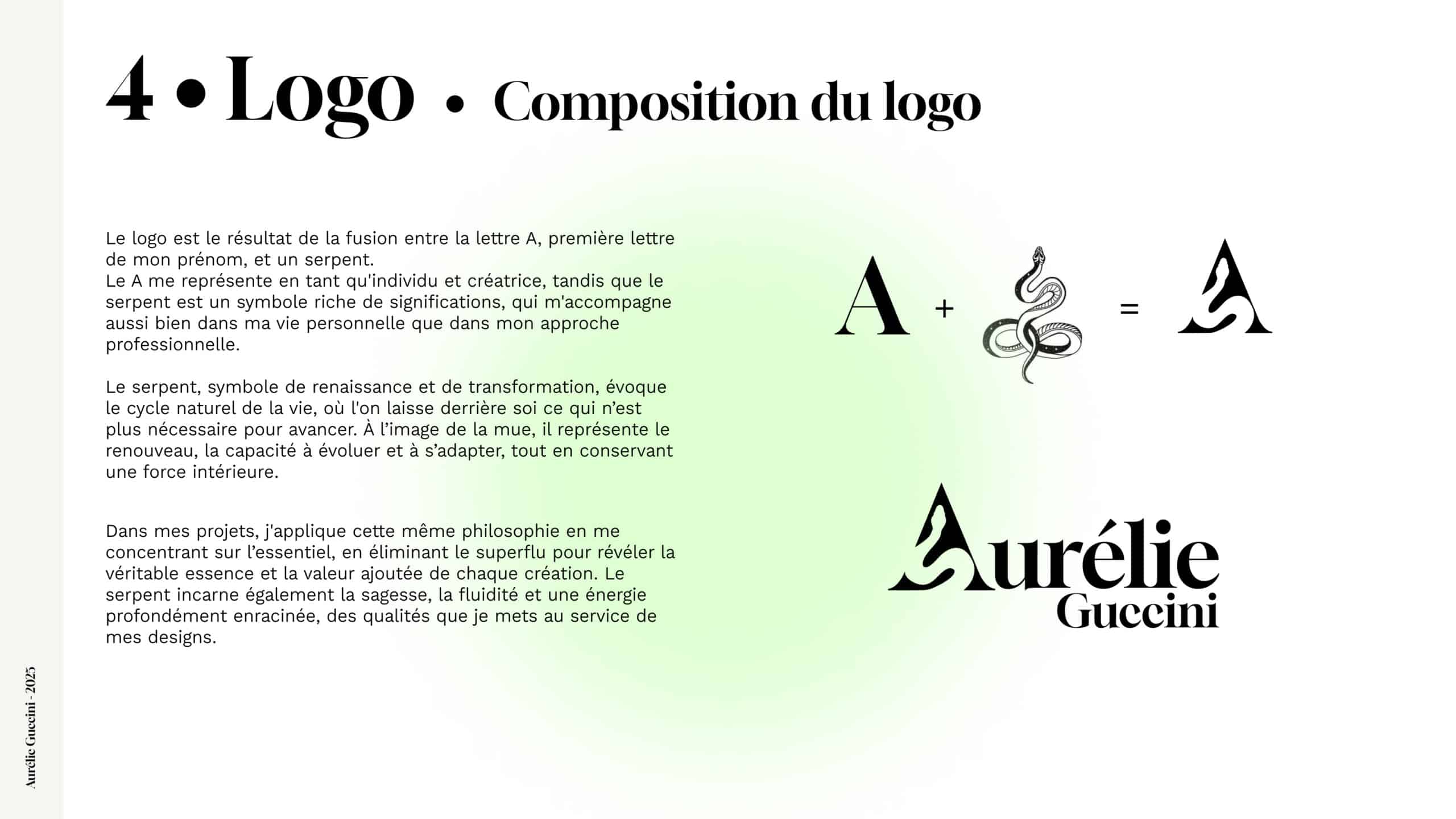 Charte graphique Aurélie Guccini - Logo