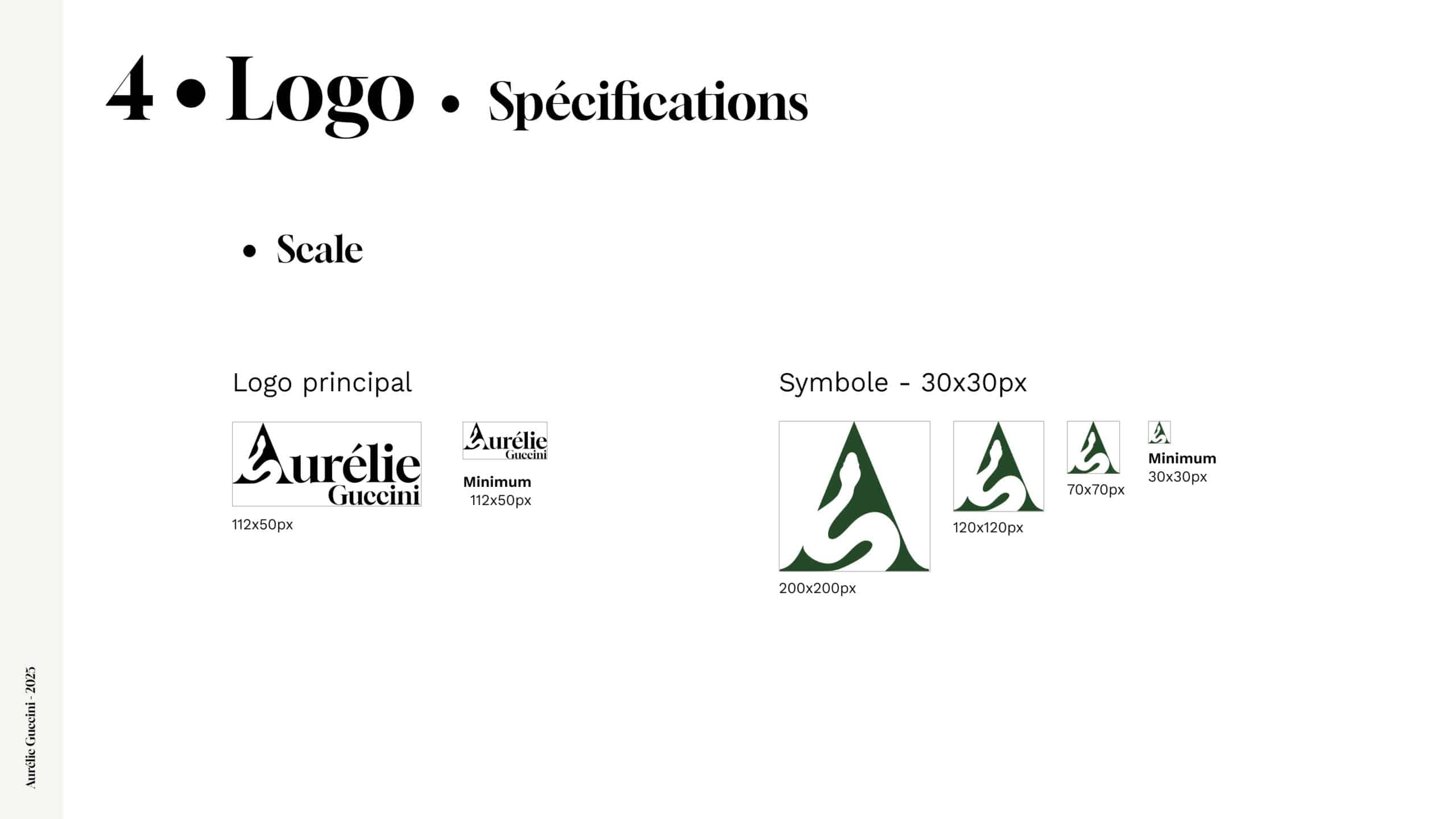 Charte graphique Aurélie Guccini - Logo
