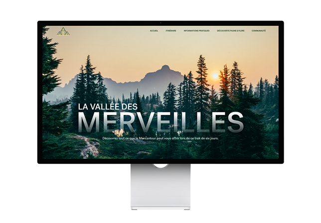 Mockup Desktop Trek Conception ux ui design